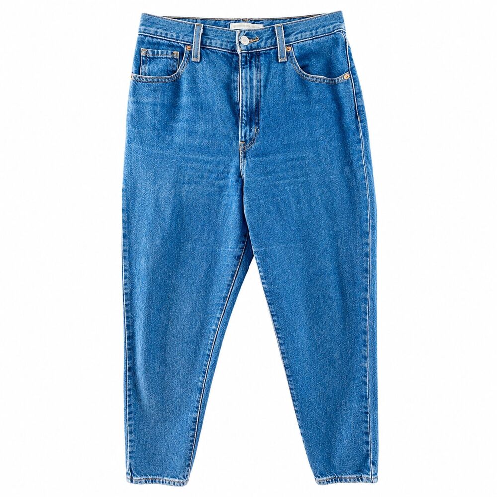 Levi's 550 High Waisted Mom Jeans Women's 30x25 Blue Denim Tapered Vintage Fit